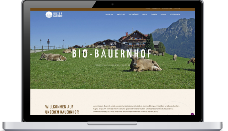 Websites für Ferien- und Bauernhöfe